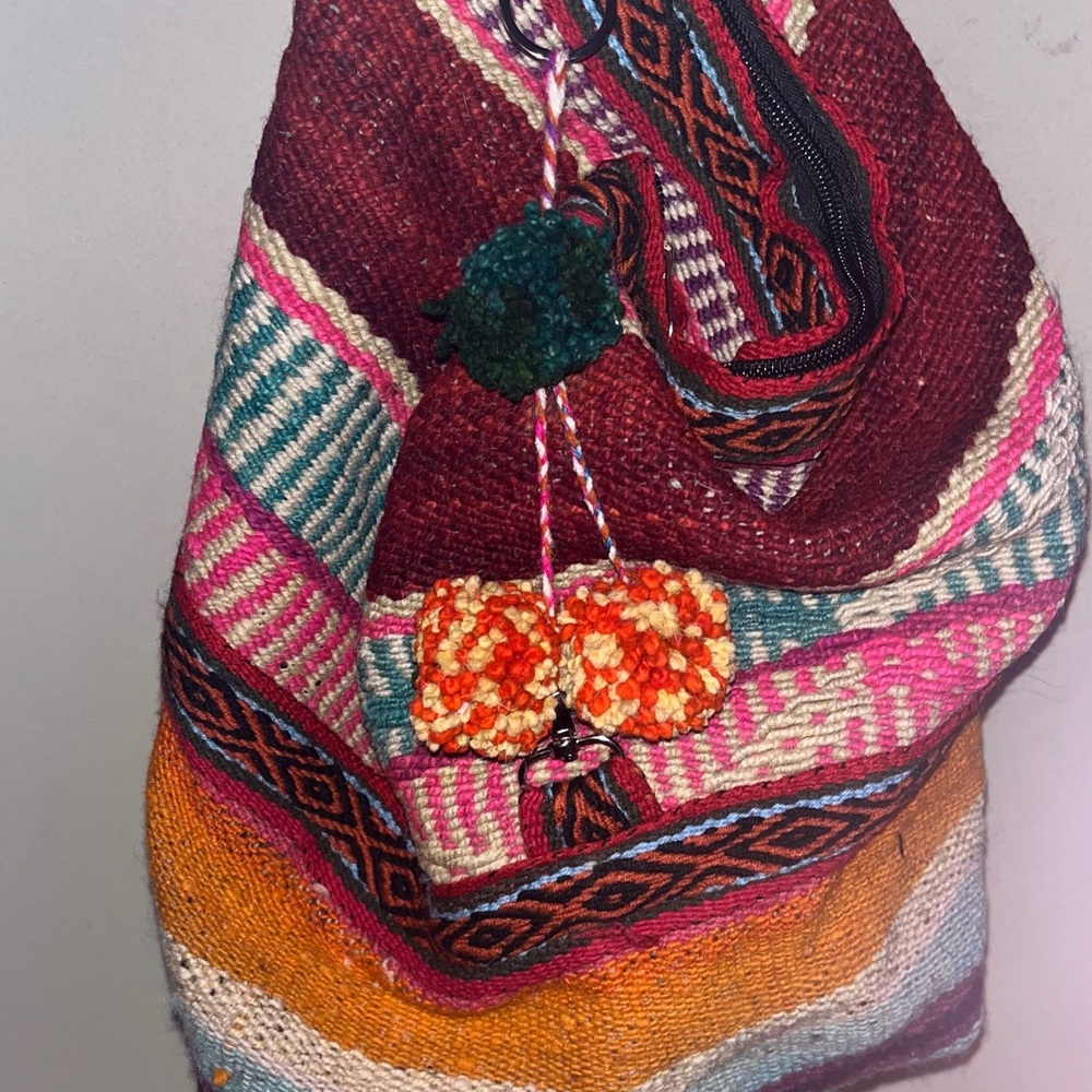 Multicolor Woven Women's Bag